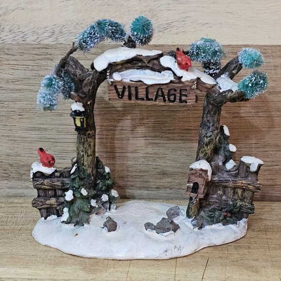 JoAnn Stores Other - Victorian Christmas Village Entrance Village Sign 4" resin 2005  JoAnn Stores